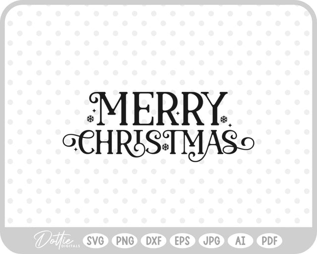 Merry Christmas SVG DottieDigitals 