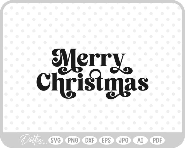 Merry Christmas SVG DottieDigitals 