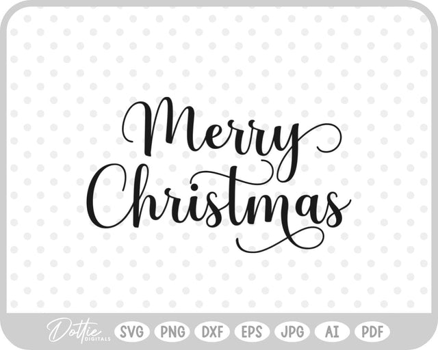 Merry Christmas SVG DottieDigitals 