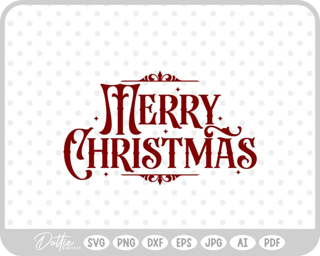 Merry Christmas SVG DottieDigitals 