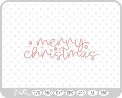 Merry Christmas SVG DottieDigitals 