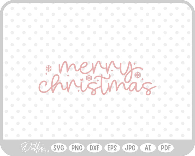 Merry Christmas SVG DottieDigitals 