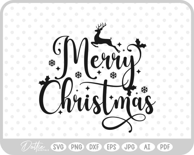 Merry Christmas SVG DottieDigitals 