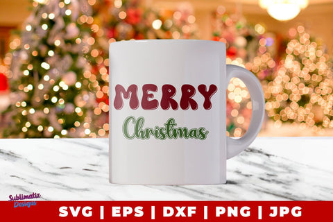 Merry Christmas SVG | Merry Christmas Sign Laser SVG SVG Sublimatiz Designs 