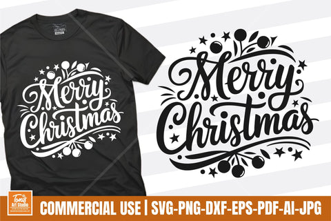 Merry Christmas SVG PNG Bundle Cut Files SVG TonisArtStudio 