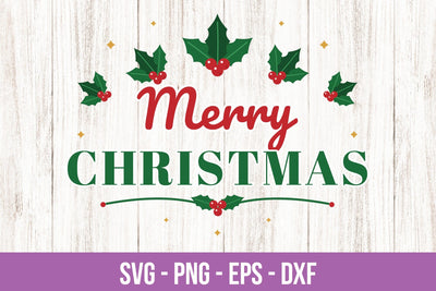 Merry Christmas SVG SVG ampersand 