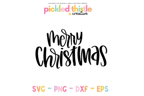 Merry Christmas SVG SVG Pickled Thistle Creative 