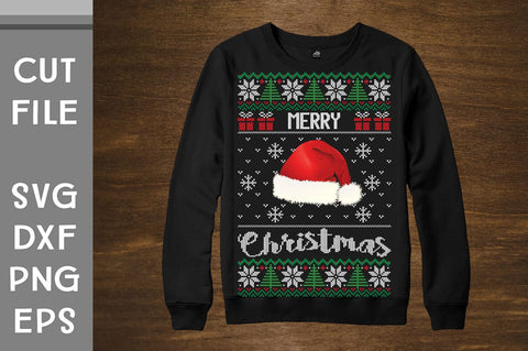 Merry Christmas Sweater Design file SVG Svgcraft 