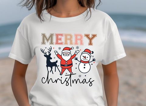 Merry Christmas T shirt Design SVG CraftingStudio 