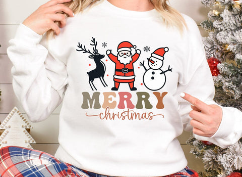 Merry Christmas T shirt Design SVG CraftingStudio 