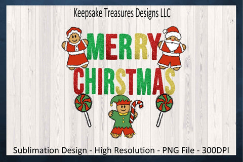 Merry Christmas Tinsel Letters Sublimation PNG Design, Hand Drawn Christmas Clipart, Sublimation Christmas T-Shirt PNG, Digital Download Sublimation Keepsake Treasures Designs LLC. 