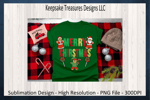 Merry Christmas Tinsel Letters Sublimation PNG Design, Hand Drawn Christmas Clipart, Sublimation Christmas T-Shirt PNG, Digital Download Sublimation Keepsake Treasures Designs LLC. 