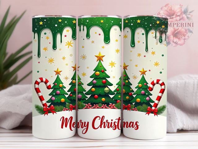 Merry Christmas Tree 20oz Tumbler Wrap, Merry Christmas, Christmas Tree, Xmas Holiday, 20oz Tumbler, Sublimation Wrap, Holiday Decor, Christmas Gift Sublimation Li Zamperini 
