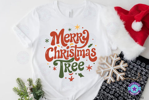 Merry Christmas Tree, Christmas Quote SVG Design, Christmas Sublimation SVG FiveStarCrafting 