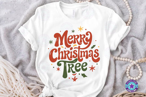 Merry Christmas Tree, Christmas Quote SVG Design, Christmas Sublimation SVG FiveStarCrafting 