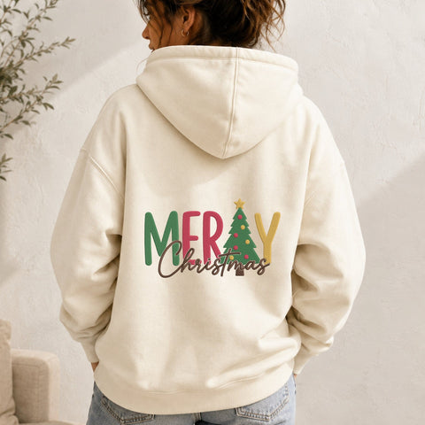 Merry Christmas Tree Embroidery Design – Christmas Typography Tree Alphabet Machine Embroidery File Embroidery/Applique DESIGNS PatternFeed8 