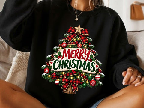 Merry Christmas Tree PNG Clipart Design SVG artprintfile 