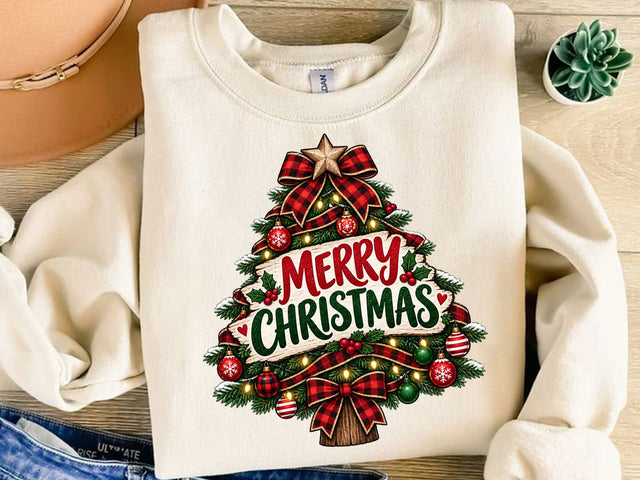 Merry Christmas Tree PNG Clipart Design SVG artprintfile 