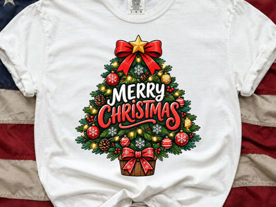Merry Christmas Tree PNG Clipart Retro SVG artprintfile 