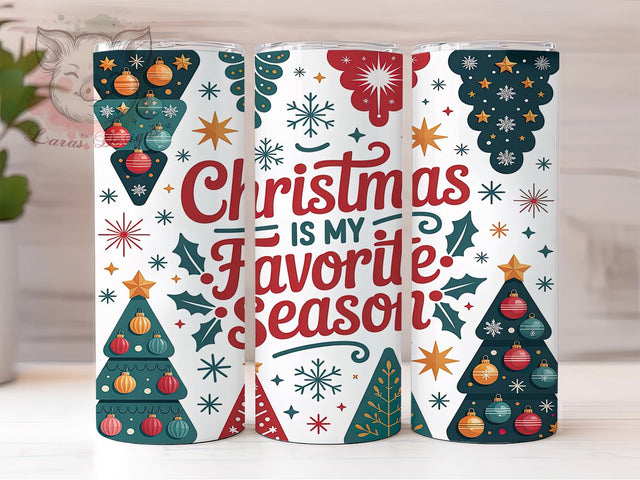 Merry Christmas Tree Tumbler, Holiday Tree Sublimation Design, Festive Evergreen Art, 20oz Christmas Tumbler, Whimsical Holiday Mug, Elegant Tree Cup, Seasonal Christmas Wrap Sublimation Lara' s Designs 