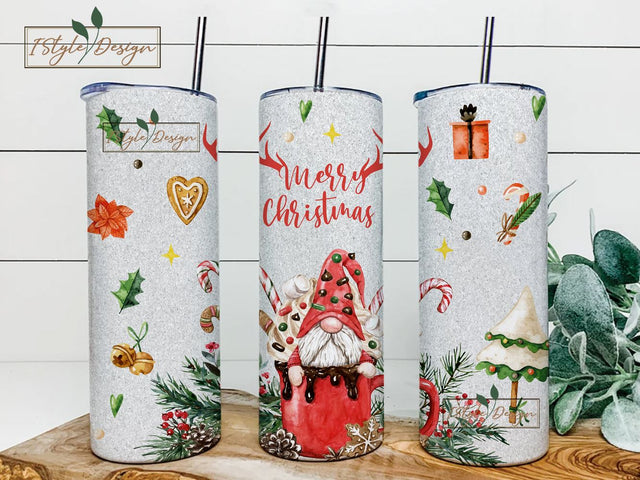 Merry Christmas Tumbler, Christmas Tumbler, Merry Christmas Drink Png, Winter Holiday Tumbler, Skinny Tumbler Sublimation wrap 20 oz PNG Sublimation iStyleDesign 