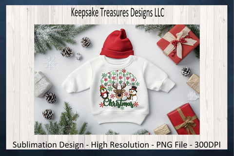 Merry Christmas Whimsical Characters Sublimation PNG Design Digital Download Sublimation Keepsake Treasures Designs LLC. 