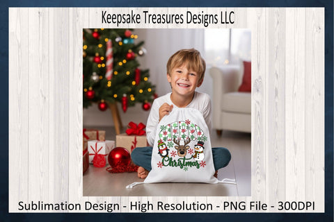Merry Christmas Whimsical Characters Sublimation PNG Design Digital Download Sublimation Keepsake Treasures Designs LLC. 