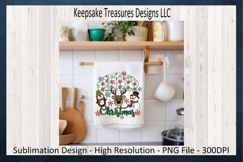 Merry Christmas Whimsical Characters Sublimation PNG Design Digital Download Sublimation Keepsake Treasures Designs LLC. 