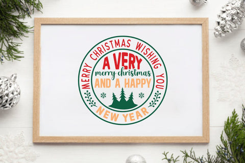 Merry christmas wishing you a very merry christmas and a happy new year SVG Angelina750 