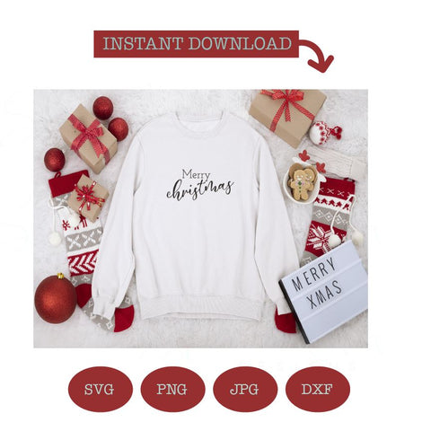 Merry Christmas word art to use for sublimation, card making or vinyl crafts SVG Sharia Morton Designs 