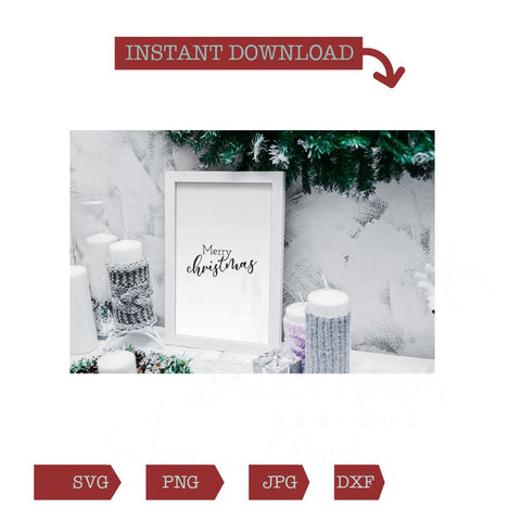 Merry Christmas word art to use for sublimation, card making or vinyl crafts SVG Sharia Morton Designs 