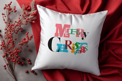 Merry Christmas Words SVG AfterTenDesign 