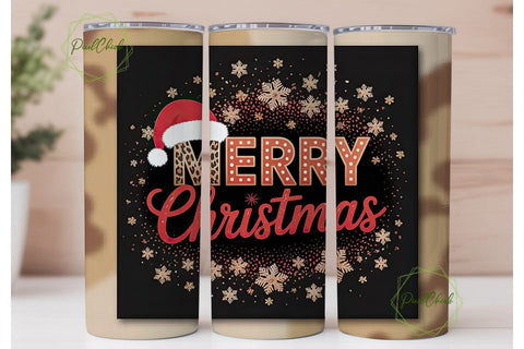 Merry Christmas Y Tumbler Wrap Sublimation PixelChick 