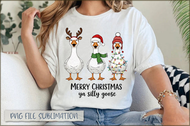 Merry Christmas ya Silly Goose PNG Sublimation Shetara Begum 