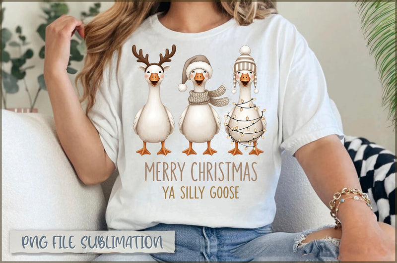 Merry Christmas ya Silly Goose PNG Sublimation Shetara Begum 