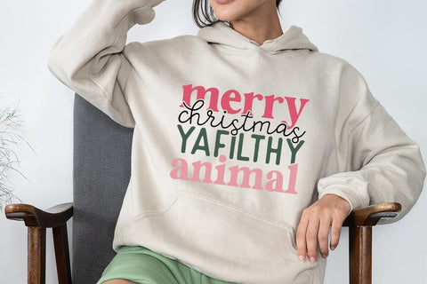 merry christmas yafilthy animal SVG Angelina750 
