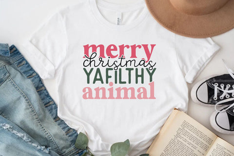 merry christmas yafilthy animal SVG Angelina750 