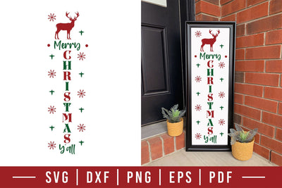 Merry Christmas Y'all Porch Sign SVG SVG CraftLabSVG 
