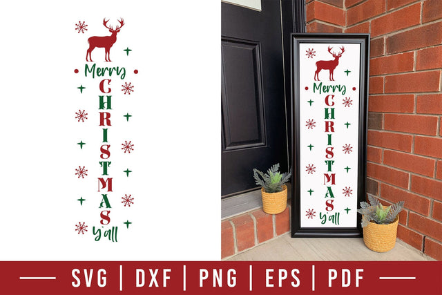 Merry Christmas Y'all Porch Sign SVG SVG CraftLabSVG 