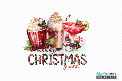 Merry Christmas Yall Sublimation Design Sublimation Regulrcrative 