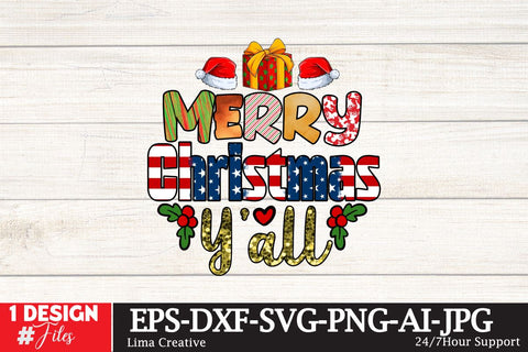 Merry Christmas Yall Sublimation PNG ,Christmas Sublimation Design Sublimation Insomnia Std 