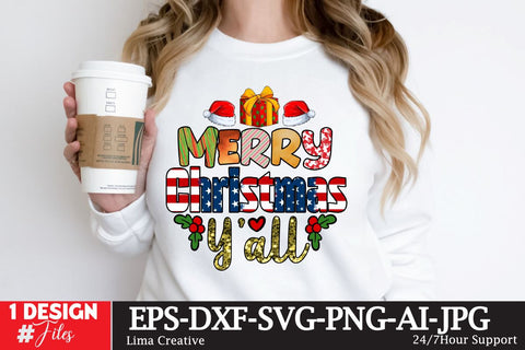 Merry Christmas Yall Sublimation PNG ,Christmas Sublimation Design Sublimation Insomnia Std 
