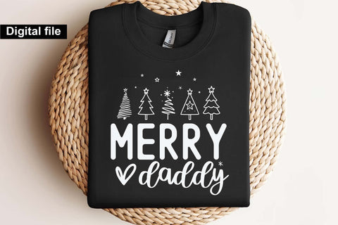 Merry Daddy Christmas SVG, Funny Holiday Quote Cut File for Cricut and Silhouette SVG Isabella Machell 