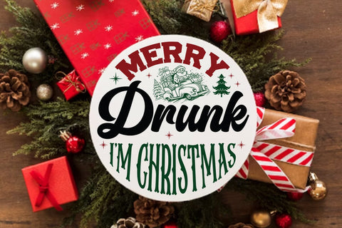 Merry drunk im christmas SVG Angelina750 