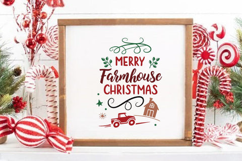 Merry farmhouse christmas SVG Angelina750 