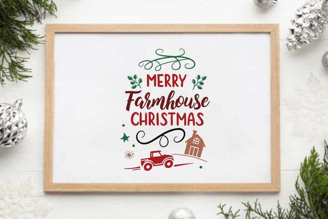 Merry farmhouse christmas SVG Angelina750 