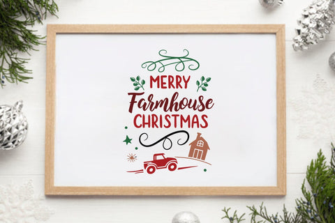 Merry farmhouse christmas SVG Angelina750 