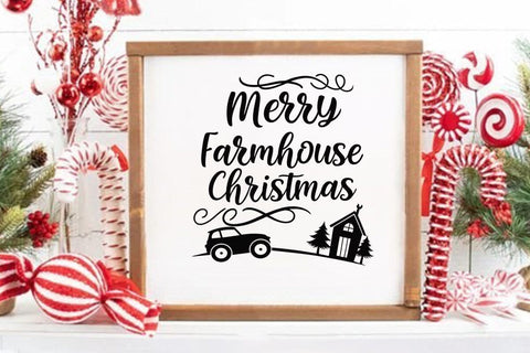 Merry farmhouse christmas SVG Angelina750 