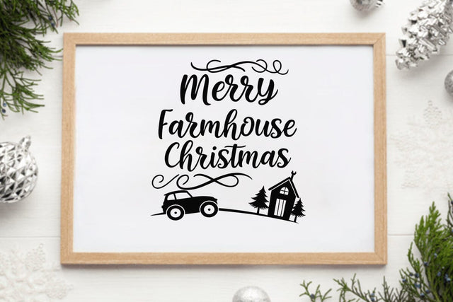 Merry farmhouse christmas SVG Angelina750 