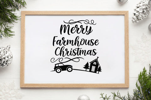 Merry farmhouse christmas SVG Angelina750 